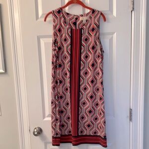 Michael Kors Geometric Print Sleeveless Dress